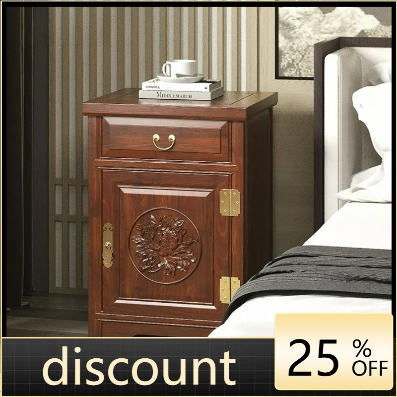 

LTT Chinese Safe Household Solid Wood Bedside Table Old Elm Drawer Safe
