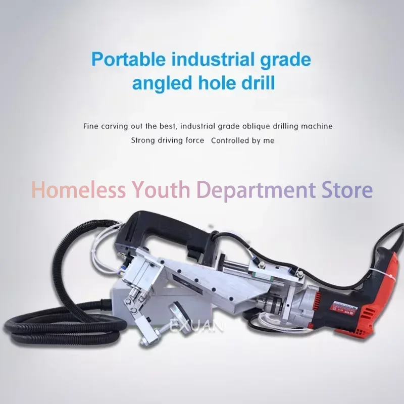 Woodworking Side Hole Machine Pneumatic Drilling Machine Small Wooden Tenon Drilling Tools Slant Hole Locator Oblique Hole Drill