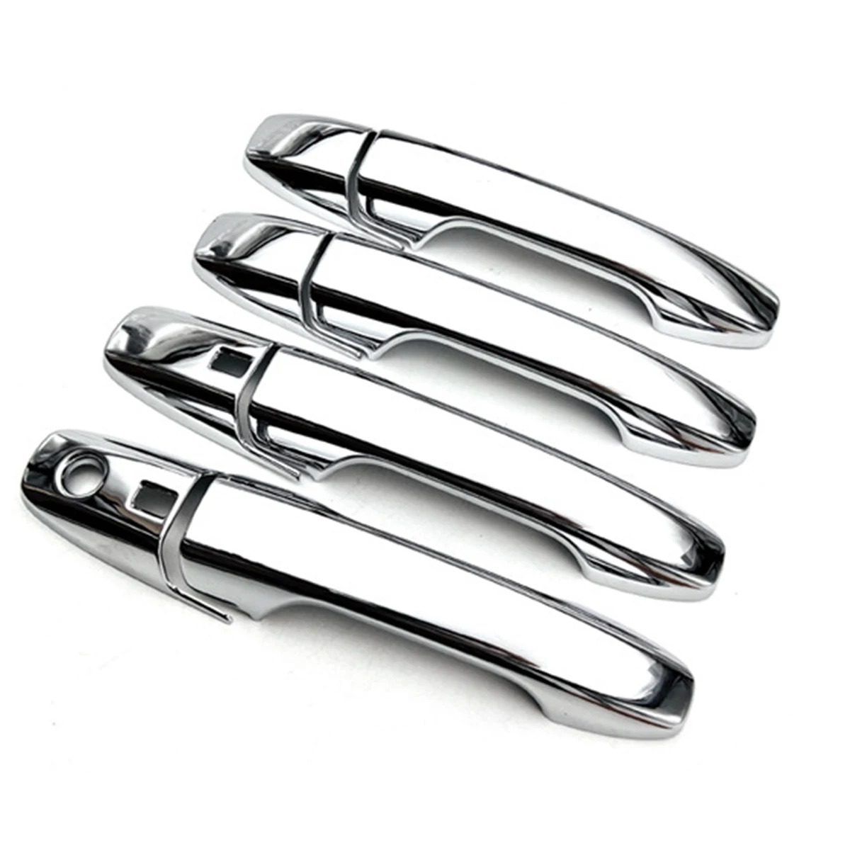 8 Uds. Embellecedor de cubierta de marco de manija de puerta lateral Exterior de coche cromado para Perodua Ativa Toyota RAIZE Daihatsu ROCKY