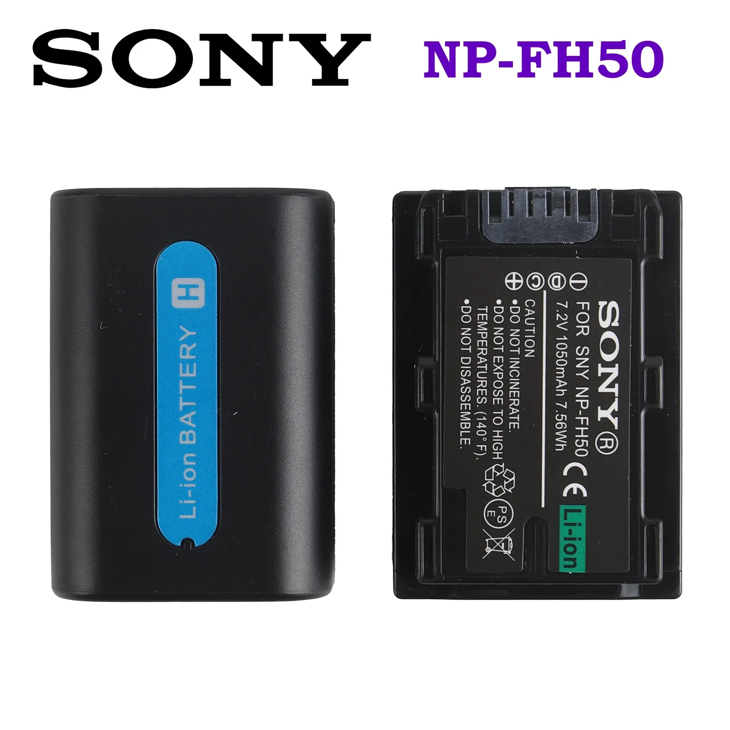 Original NP-FH50 NP FH50 Camera Batteries for Sony A230 A330 A290 A390 DSC-HX1 HX100 HX200 HDR-TG1E TG3 TG5 TG7