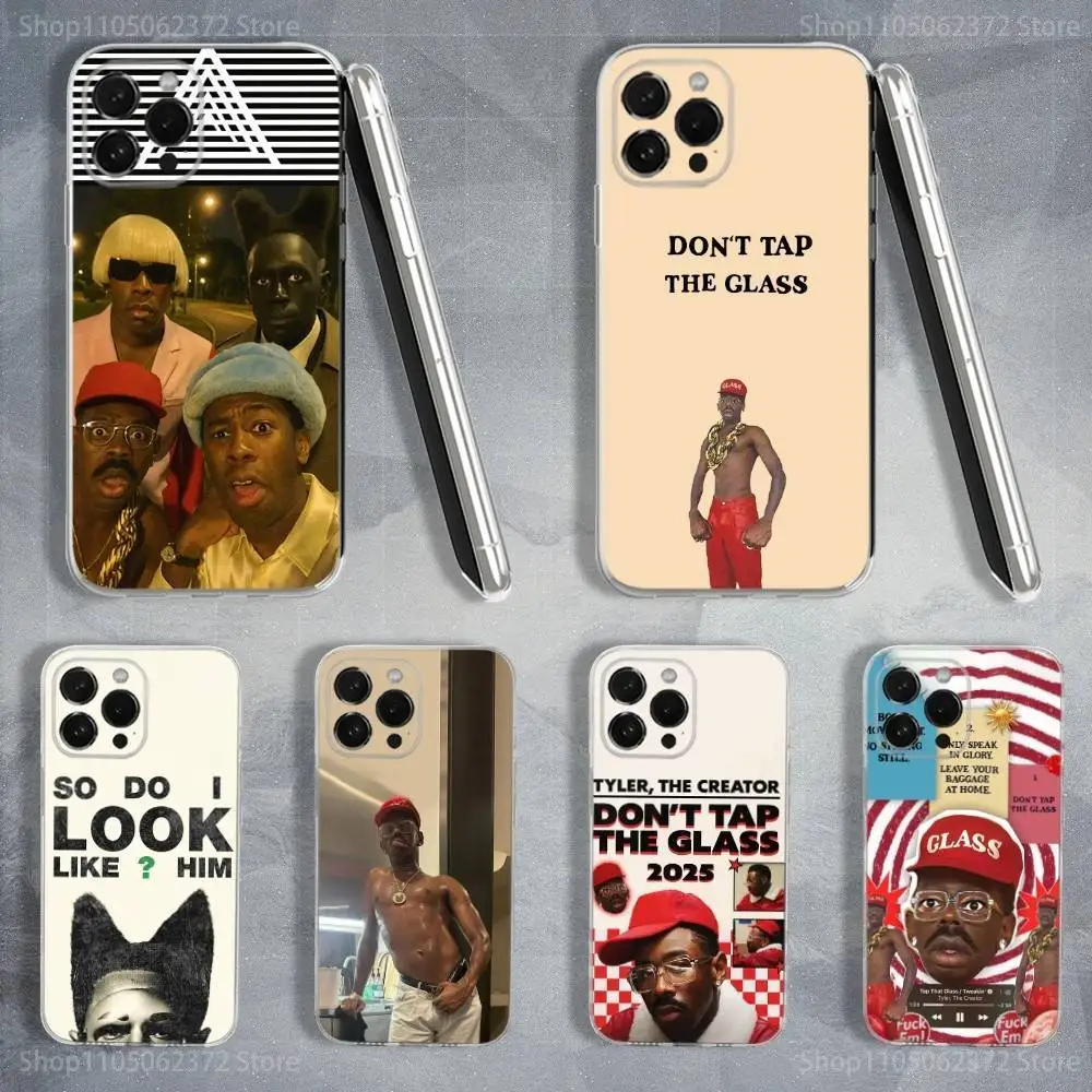 

Don T Tap The Glass T-Tyler Phone Case For iPhone 16,15,14,13,12,11 Pro,Max,Plus,X,XS,XR,SE,Mini Transparent Soft Cover