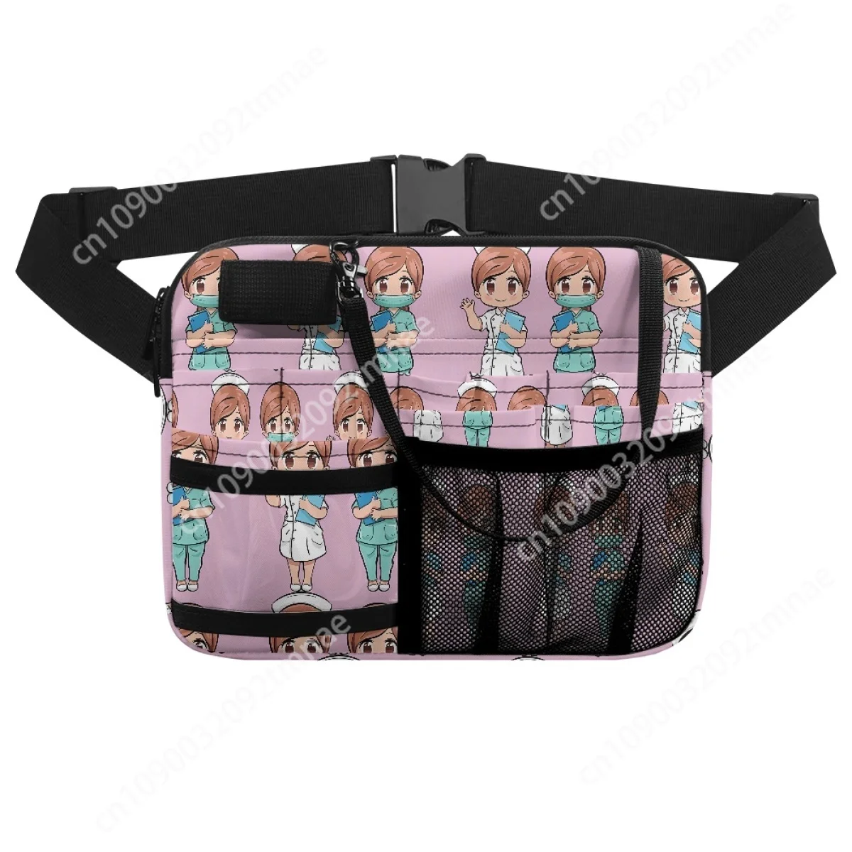 Medical Nurse Doctor Printing Adjustable Waist Bag Custom On Demand Belt Bags Organizer Portable Fanny Pack Nursing Accessories