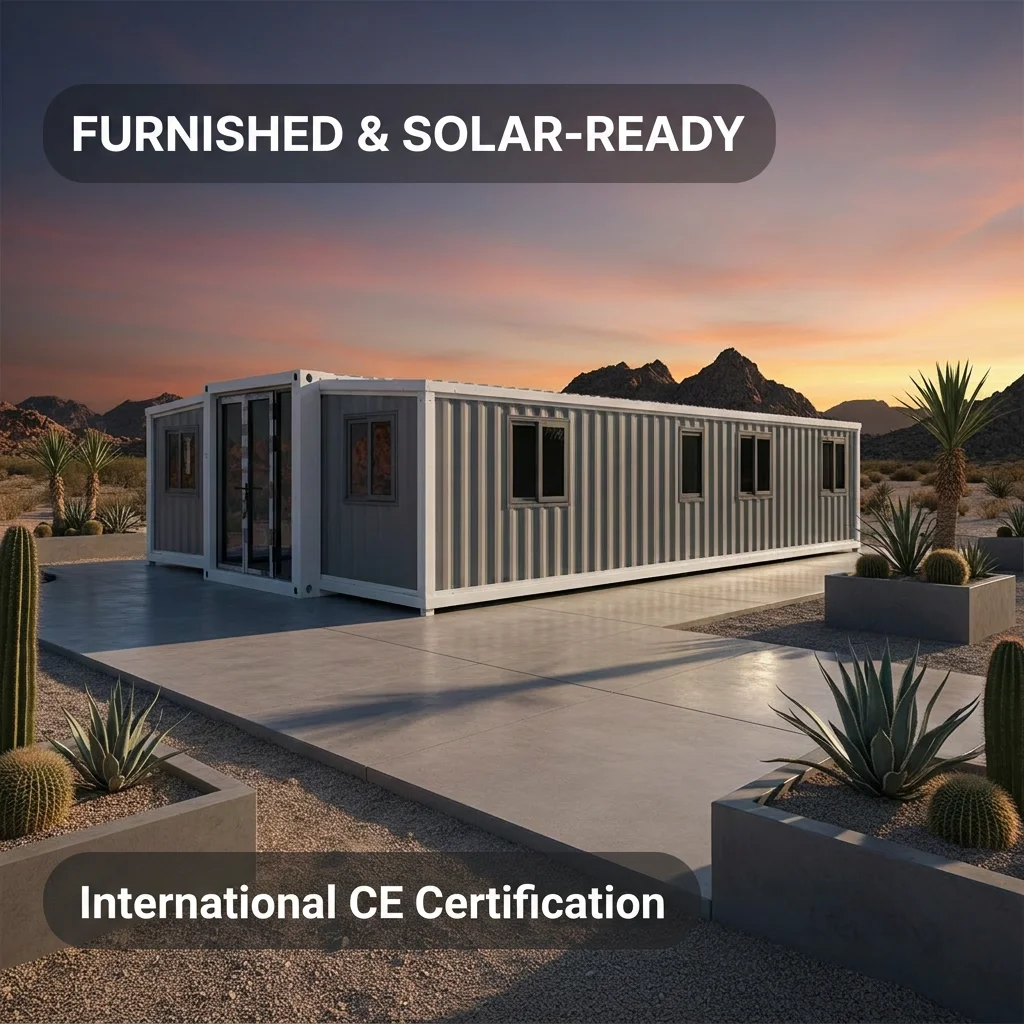TengShuo Anti-Seismic 20Ft 40Ft Movable Mini Prefabricated Home 2 3 4 5 Bedroom Foldable Expandable Container House Prefab