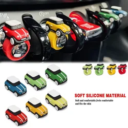 1/6pcs Car Model Button Cover for BMW MINI Cooper S JCW F55 F56 F57 F54 F60 Car Interior Ornaments Start Stop Button Stickers