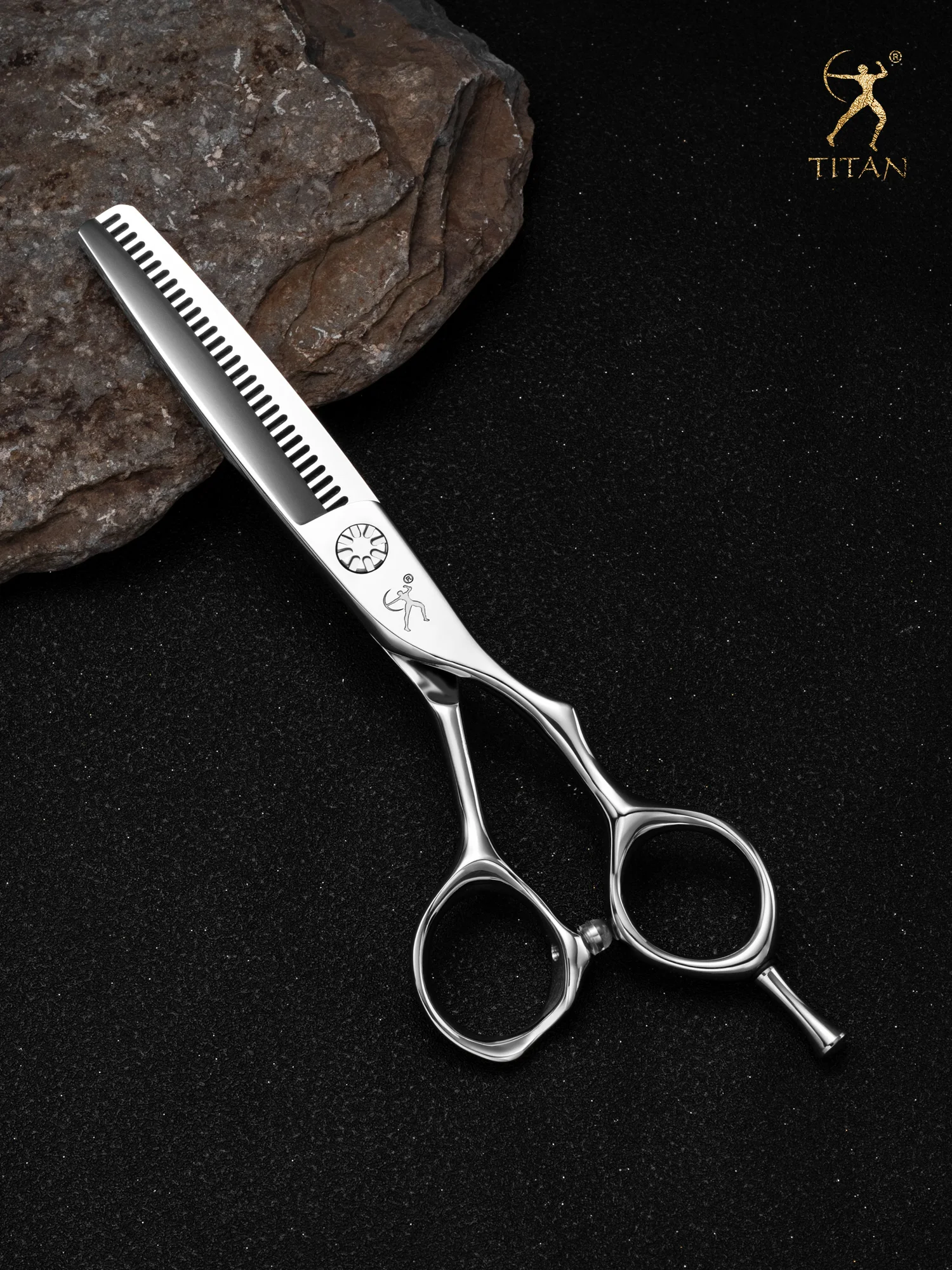 Titan Friseurschere Barbierwerkzeug für Haare Professionelle Effilierschere VG10 Stahl 6,0 Zoll – Detail 6