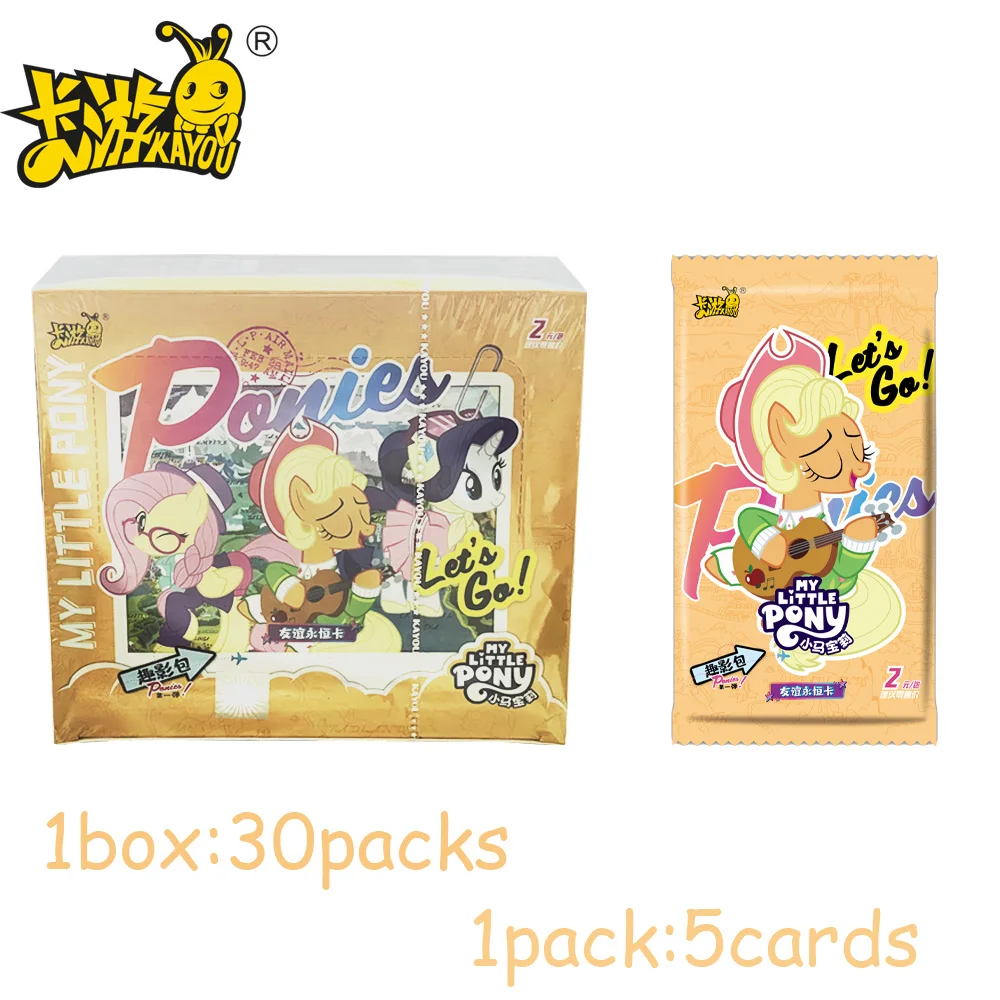 KAYOU Genuine My Little Pony Card Fun Shadow Pack Collectible Cards CR Princess Anime Game Collectible Cards Toys Gifts