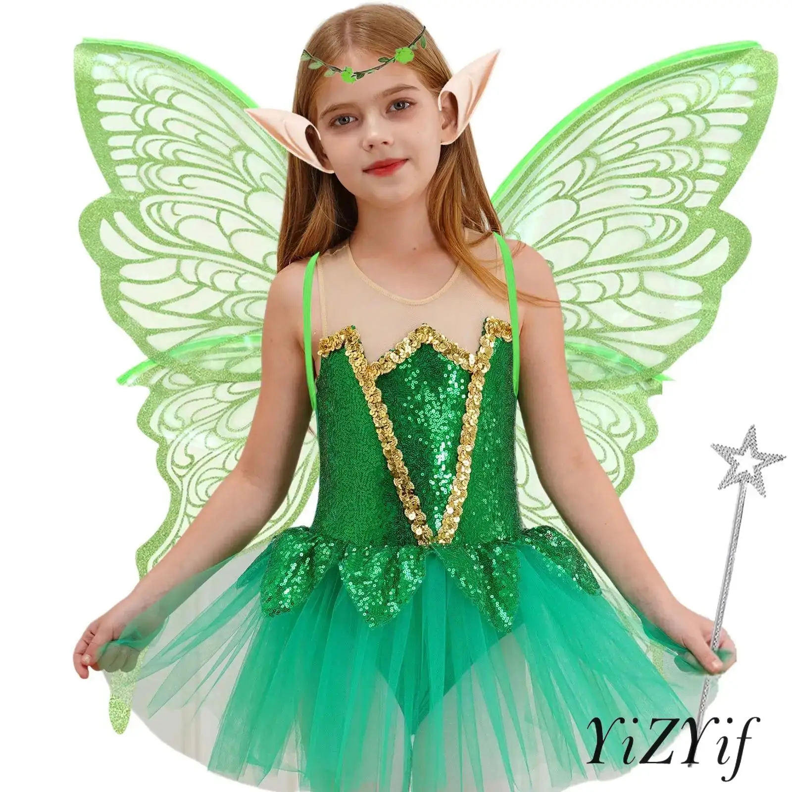 

Stylish Fairy Wings for Adults Dress Up Sparkling Sheer Wings Butterfly Fairy Halloween Costume Angel Wings for Women