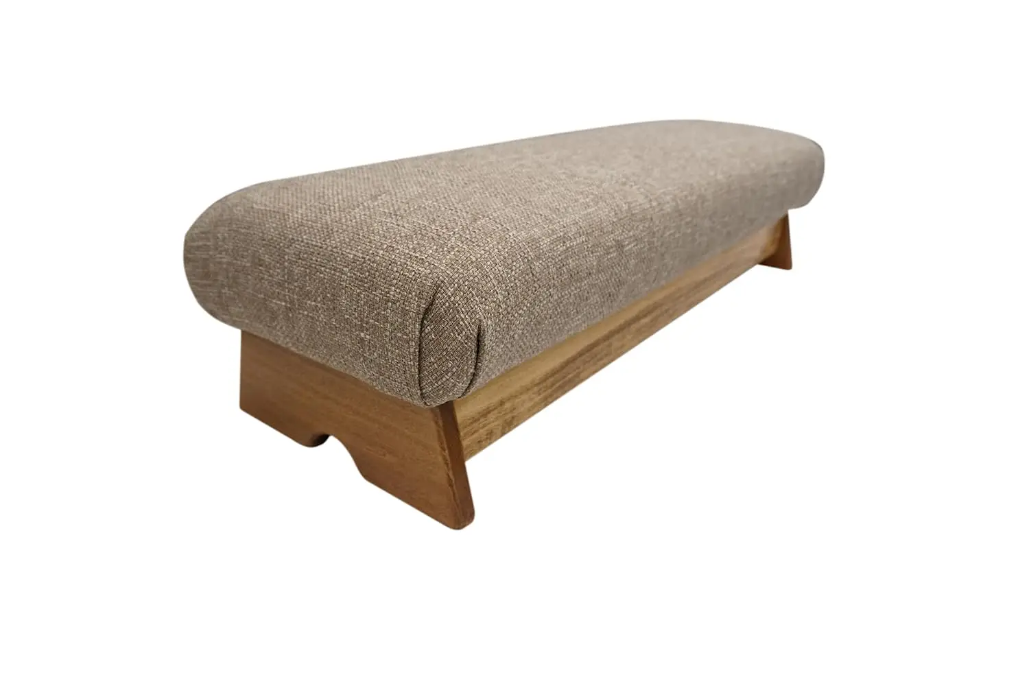 Padded Foot Stool, Maple Stain, 7