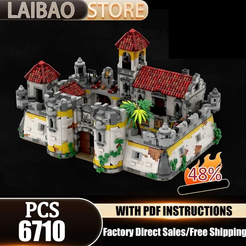 Pirate Island Model Moc Building Blocks Pirate Islands Model Technology Bricks DIY Christmas Assembly Street View Toys Gifts