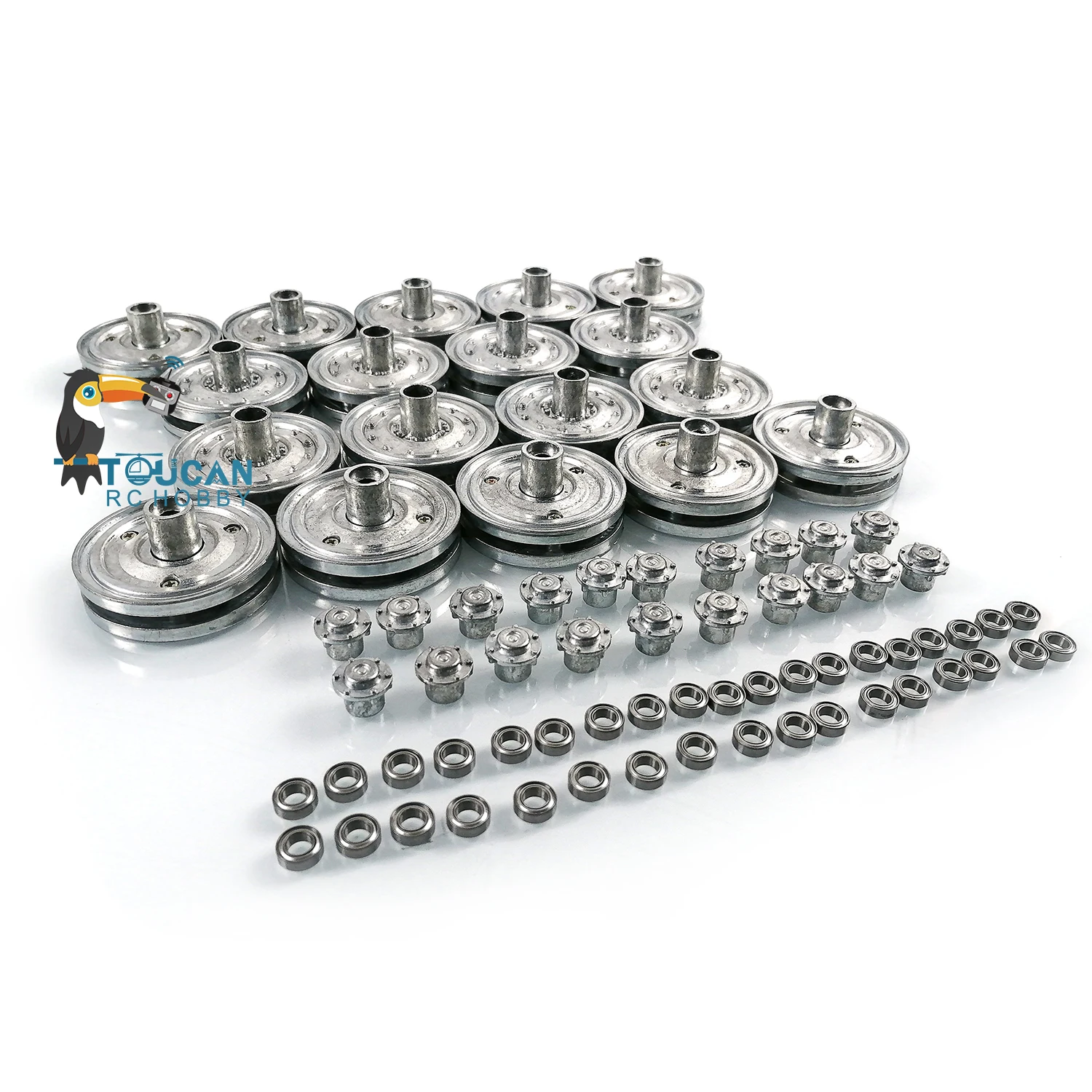 RC Parts Henglong Metal Road Wheels for 1/16 Scale German King Tiger Remote Control Battle Tank Model 3888A Toys TH20030