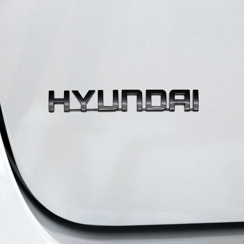 ثلاثية الأبعاد ABS سيارة رسالة لاصق الشعار الذيل الوفير شارة السيارات الخلفي الجذع شعار الشارات لشركة هيونداي أكسنت سانتافي سوناتا IX35 I20 I30