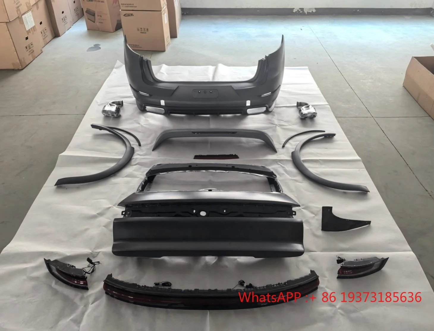 Auto Bodykit Modified for Porsche Cayenne 2011-2017 Upgrade to 2024 9Y0.2 Bumpers Car Lamps Trunk Lid Hood Fender
