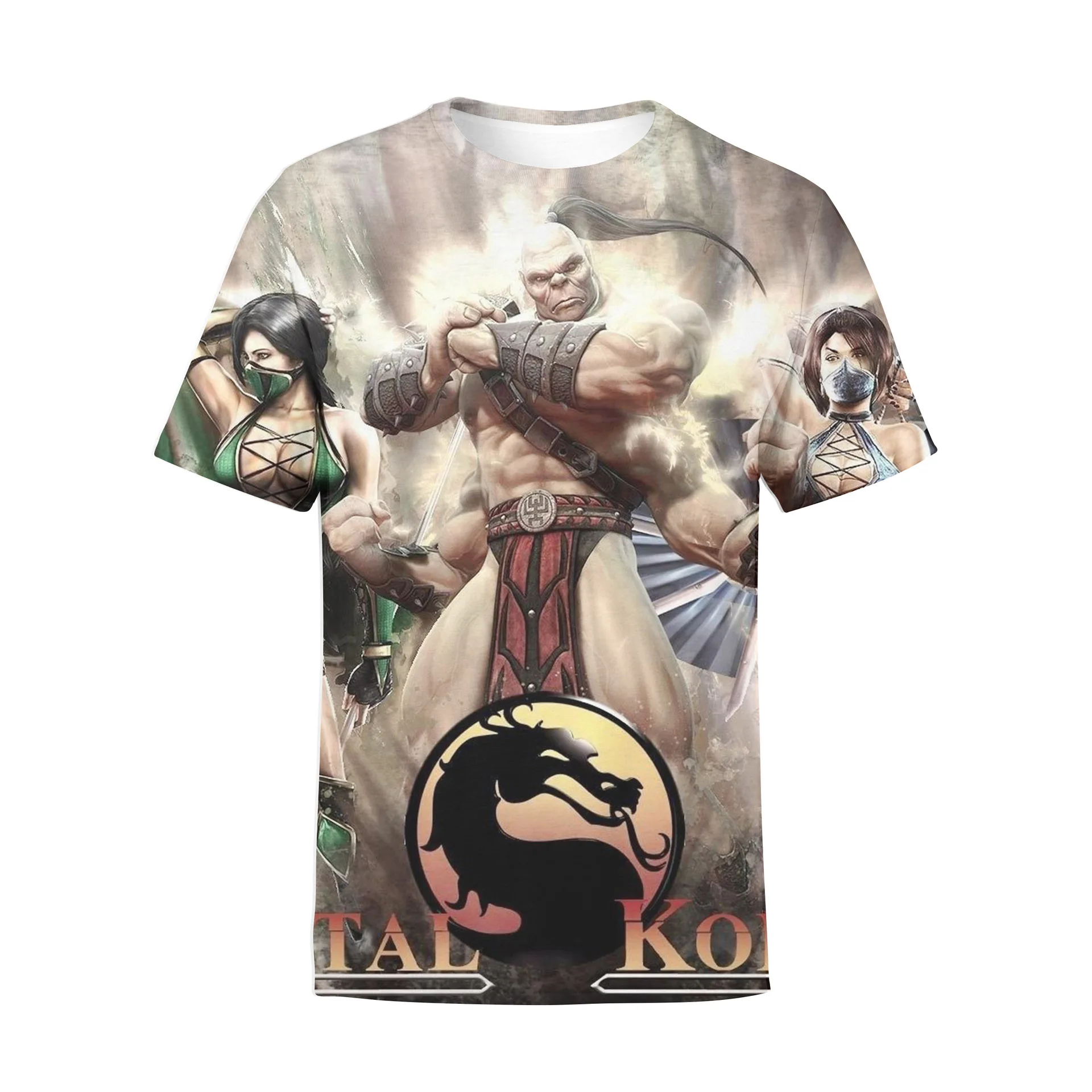 Fashion Hot Sales Fighting Game Mortal Kombat 11 Print T Shirt 3D Summer Men Women Short Sleeve T-Shirt Casual Oversized Top Tee