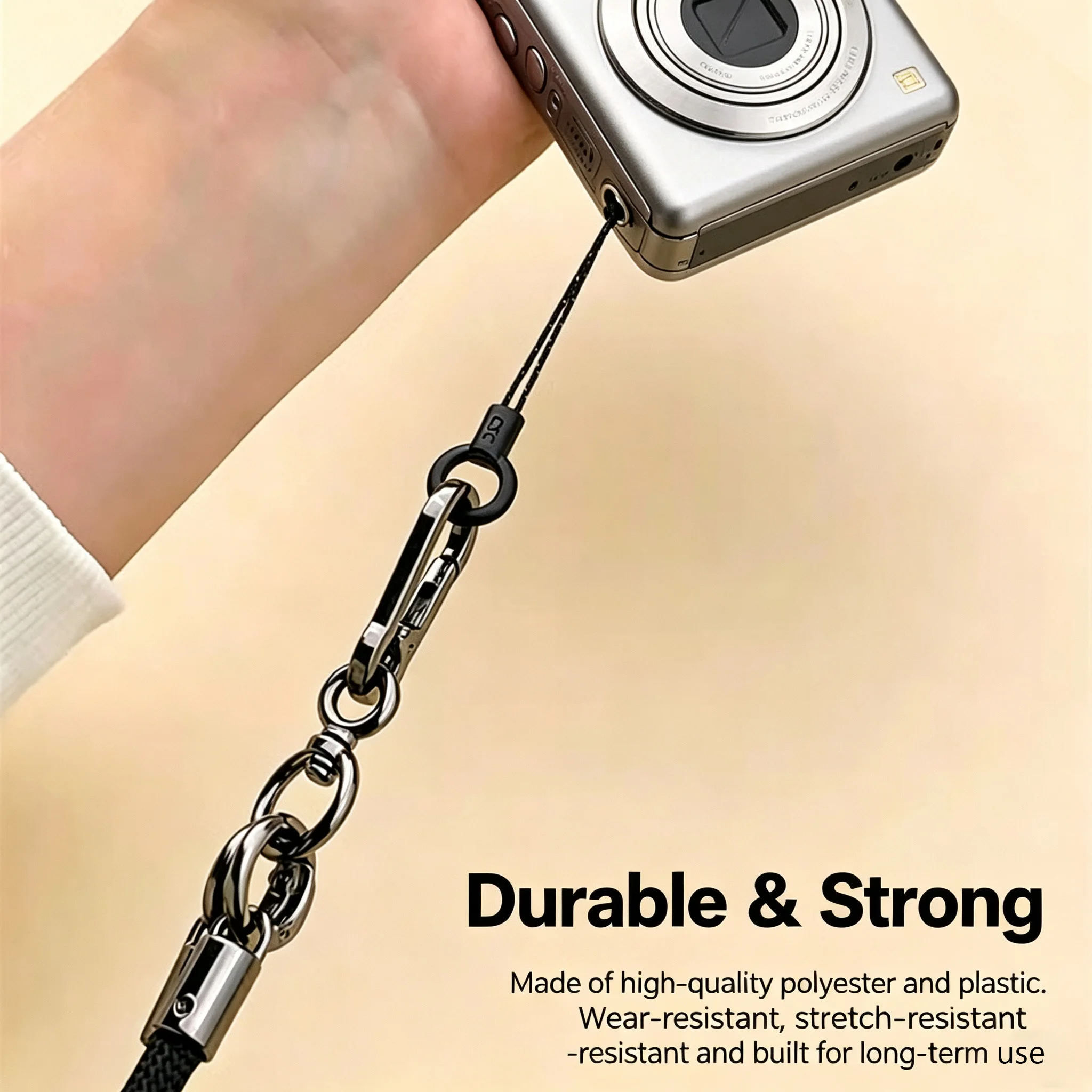 Compact Camera Strap Connection Cords Small Loop Adapter String for Sony RX100 ZV-1 Ricoh GR3 GR4 Canon G7X Mark II Mirrorless