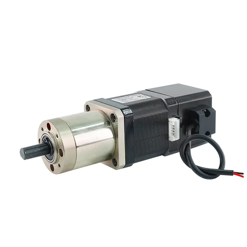 HanBuild 42 planetary deceleration belt brake stepper motor reduction ratio 14/19-1 42HP48-PG139-YC-PD permanent magnet DC 