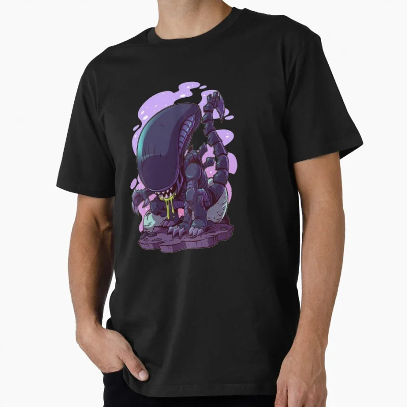 

80s vintage Horro movie Alien 0825 Hells warrior Ripley Sacry Space Monster hunter Xenomorph Gift T-shirt Large size Tops