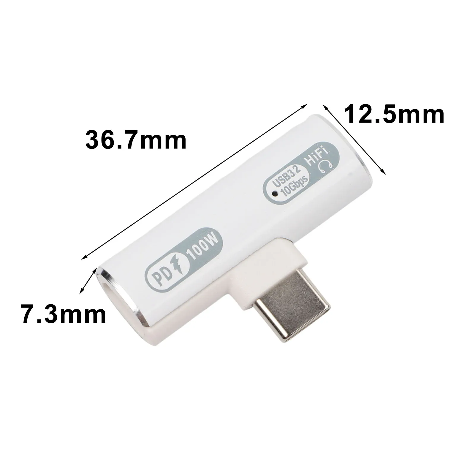 Fast Charging USB C Splitter with Dual Headphone Support Ideal for Listening to Music While Charging Your Device