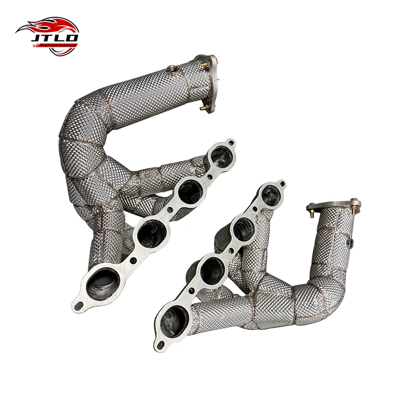 For 2020-2024 Chevrolet Corvette C8 LT2 Exhaust Manifold Stainless Headers with Heat Coating Equal Length Design