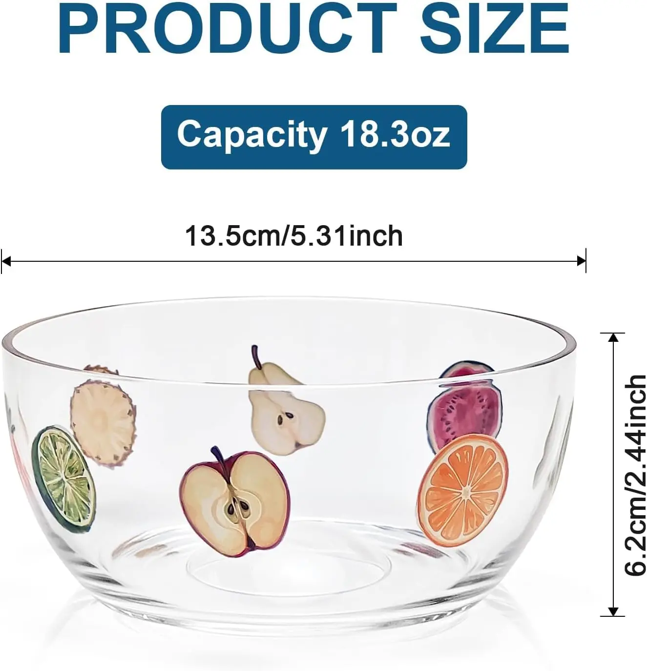 Clear Plastic Candy Bowls Set of 4, 18.3 oz Party Chip Bowls Reusable, Shatterproof