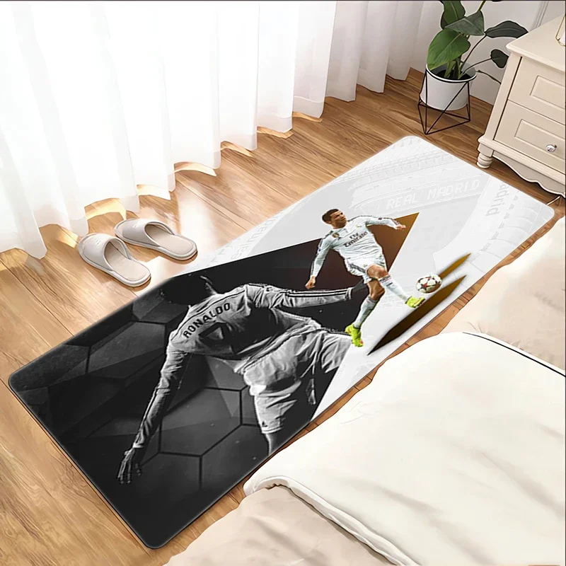

Footballstar Floor Mat R-Ronaldo C-Cristiano Foot Mat Bath Mat Washable Non-slip Kitchen Rug Bedroom Carpet Room Mats Balcony