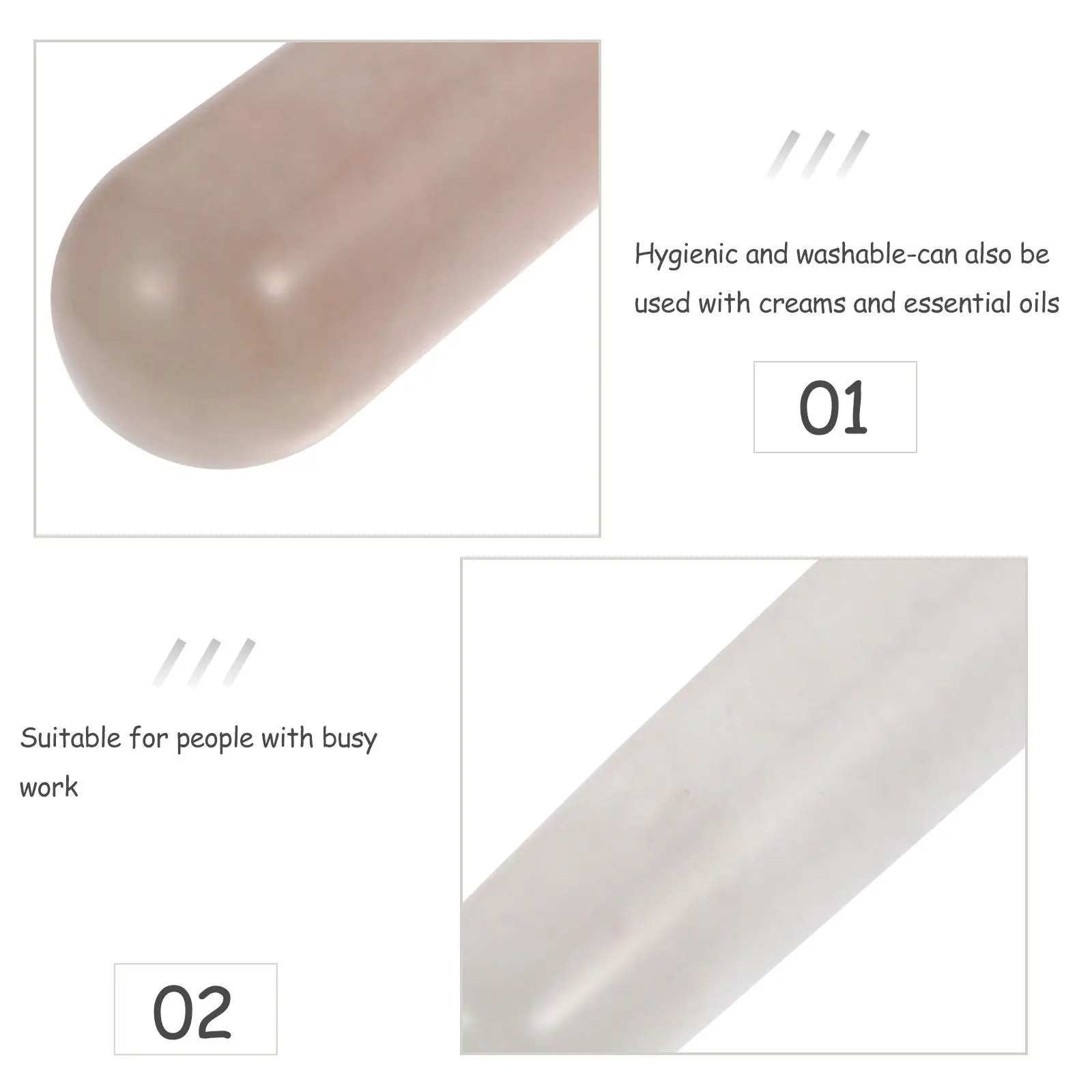 

Набор из 2 массажных роликов для лица с кристаллами: омоложение, укрепление кожи, улучшение кровообращения, уменьшение темных кругов под глазами