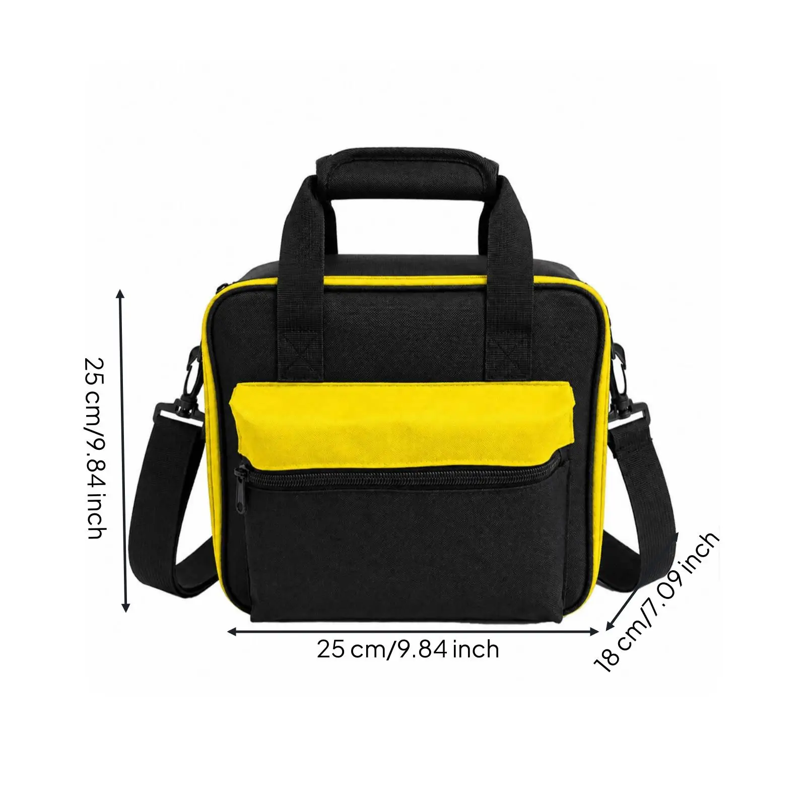 Canvas Tool Bag Compact Tool Bag with Shoulder Strap Waterproof Padded for DIYers, Home Repair, Workshop