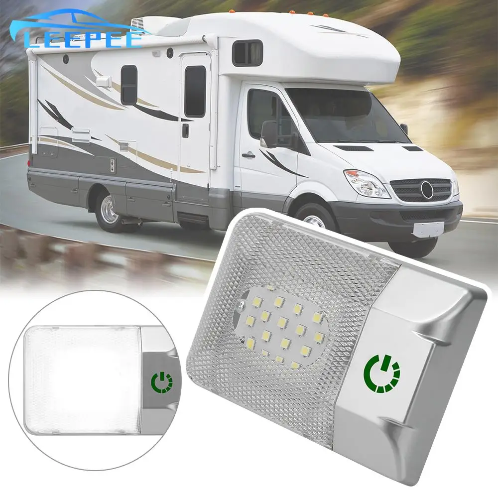 Touch Dimmer LED Reading Lamp RV Ceiling Dome Light Auto Accessories 12V For Camper RV Trailer Car Interior Lighting