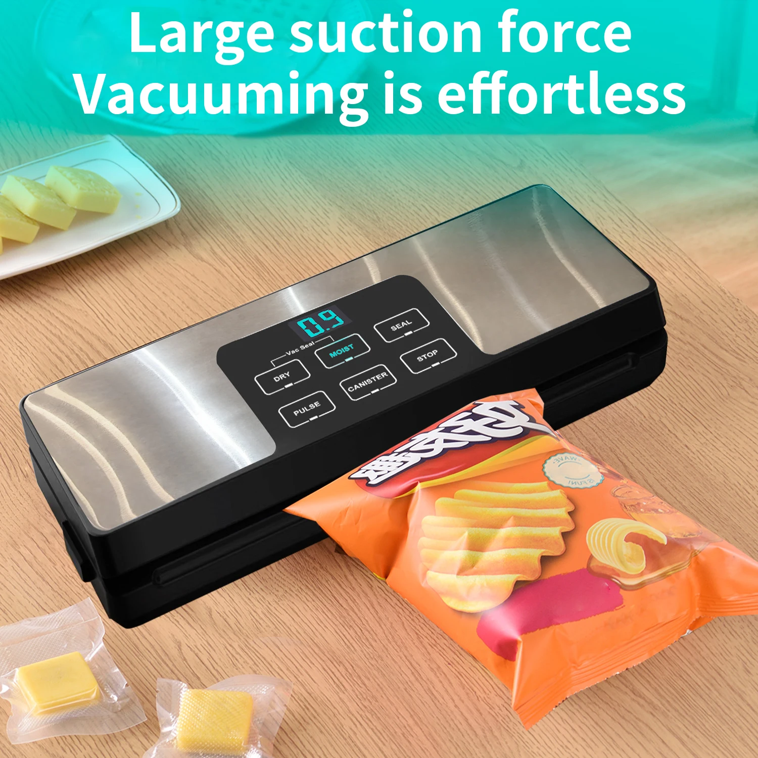 Wholesale Vacuum Packing Machine 80Kpa Food Saver 100w Kitchen Household Vacuum Small Sealer