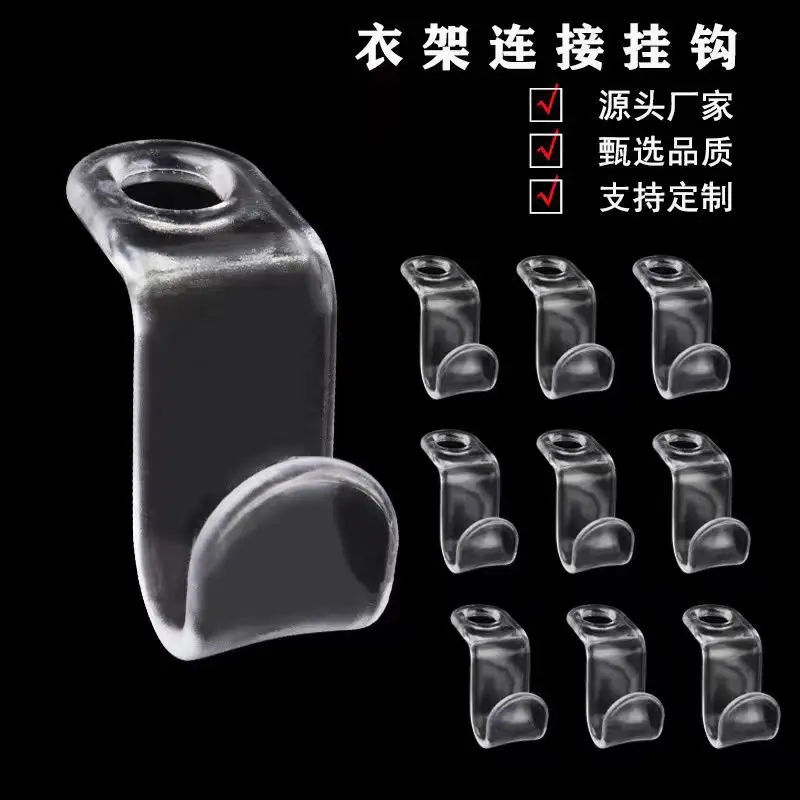 Reinforced plastic hanger featuring dual connection points, compact foldable design for efficient closet organization, stackable