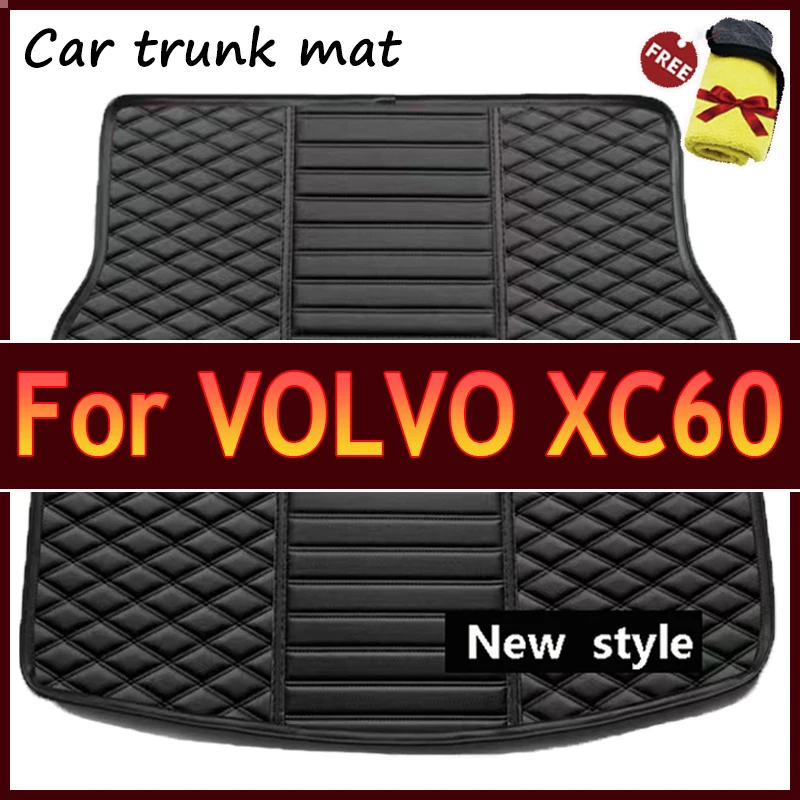 Car Trunk Mat For VOLVO XC60 2009 2010 2011 2012 2013 2014 2015 Car Floor Mats Cargo Liner Carpet Interior Accessories Cover