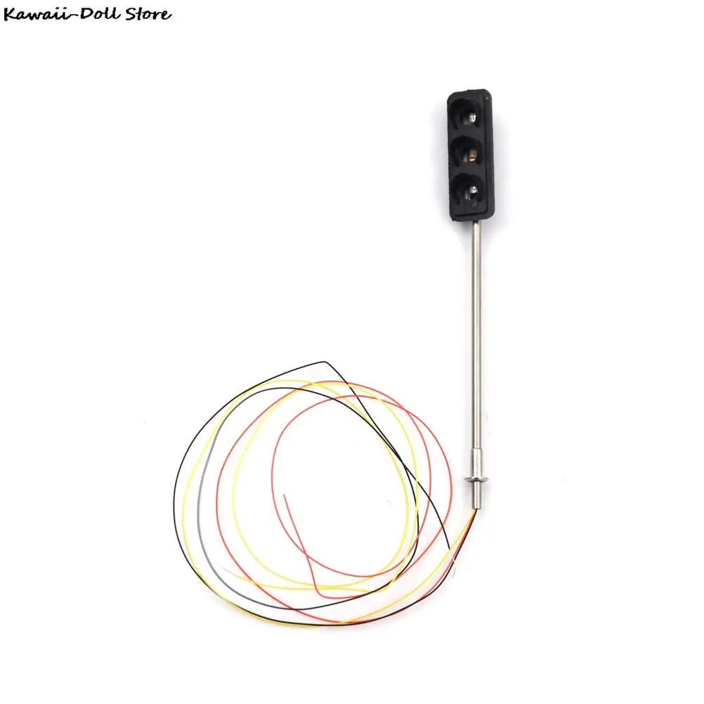 6cm metalowy sygnalizacja drogowa przejście dla pieszych LED Light Model 3V pociąg architektura kolejowa Diorama układ scenerii zabawka edukacyjna