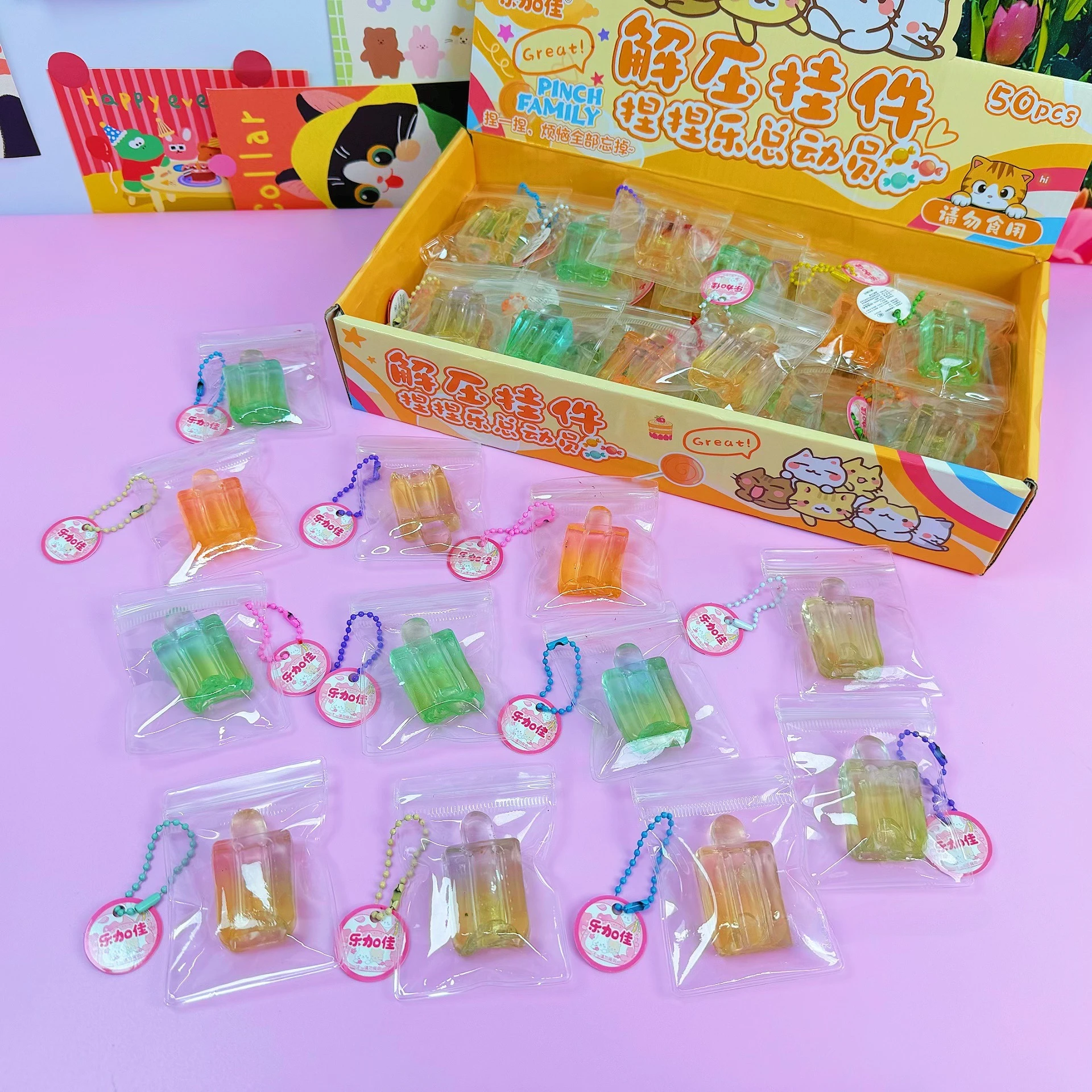 Mini Kristall-Eis am Stiel Quetschspielzeug, Stressabbau-Spielzeug, Entspannend, Angstlindernd, Stressabbau-Spielzeug Geschenk – Detail 5