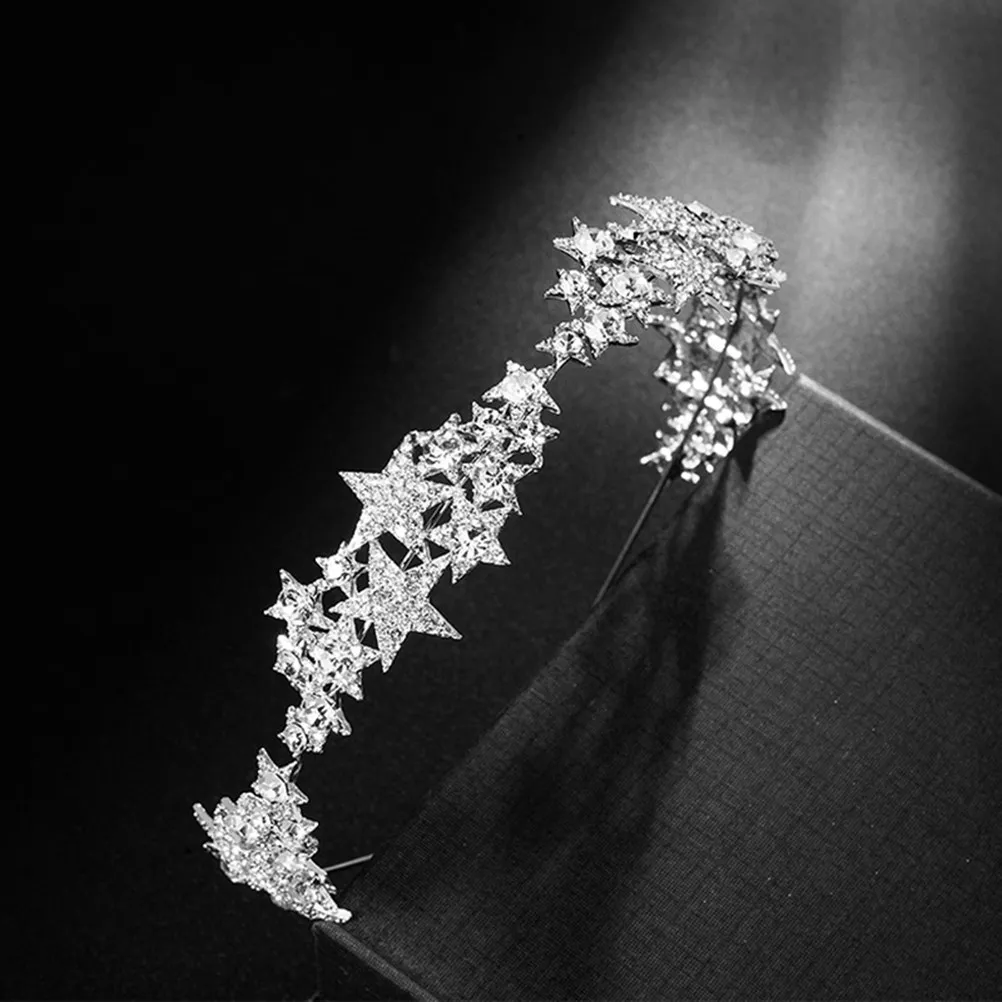 

Шикарная повязка-корона для волос со стразами, элегантная, для свадьбы, вечеринки, выпускного, вечернего мероприятия, дня рождения, празднования, со стразами