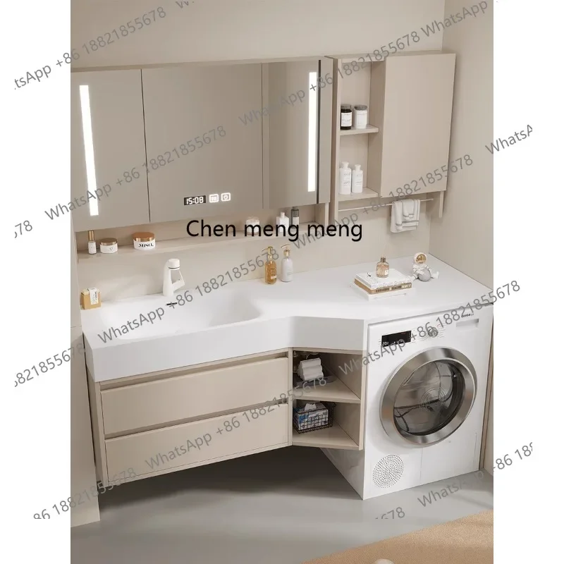 X  Bathroom, washstand, washing machine, integrated cabinet combination, modern simple bathroom cabinet, washbasin