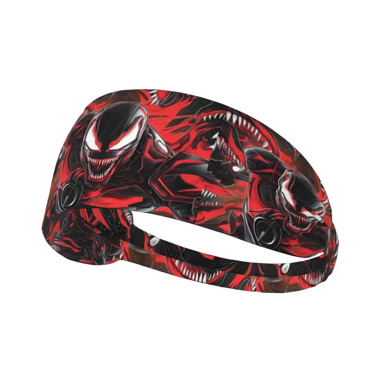 

Custom Epic Spider Venom Sweatband Women Men Moisture Wicking Marvel Superhero Comic Film Athletic Headband for Football