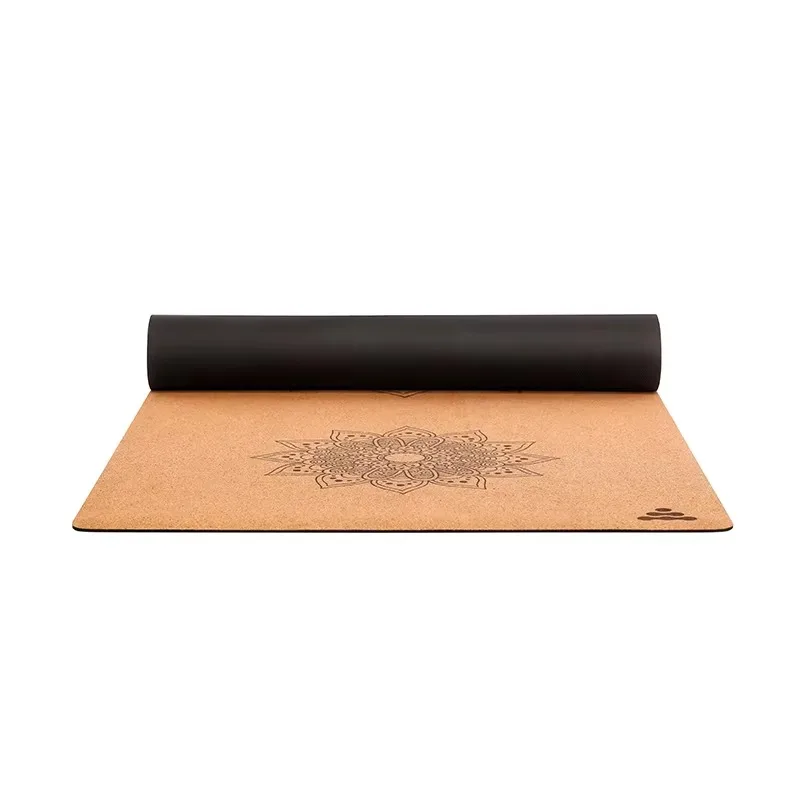 

YTYIN Wholesale 3mm Natural Cork Rubber Yoga Mat Durable And Anti-Slip Eco-Friendly Natural Material