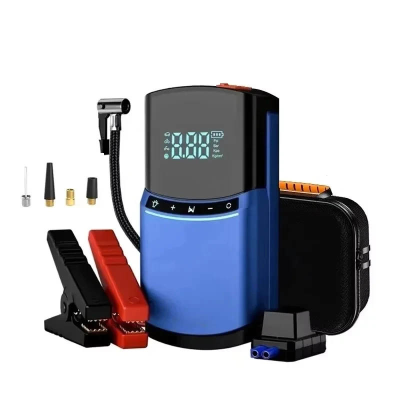 150PSI Car Jump Starter Air Pump 1200A Jump Starter Car Battery Starter Jumper Car Tire Compressor Powerbank