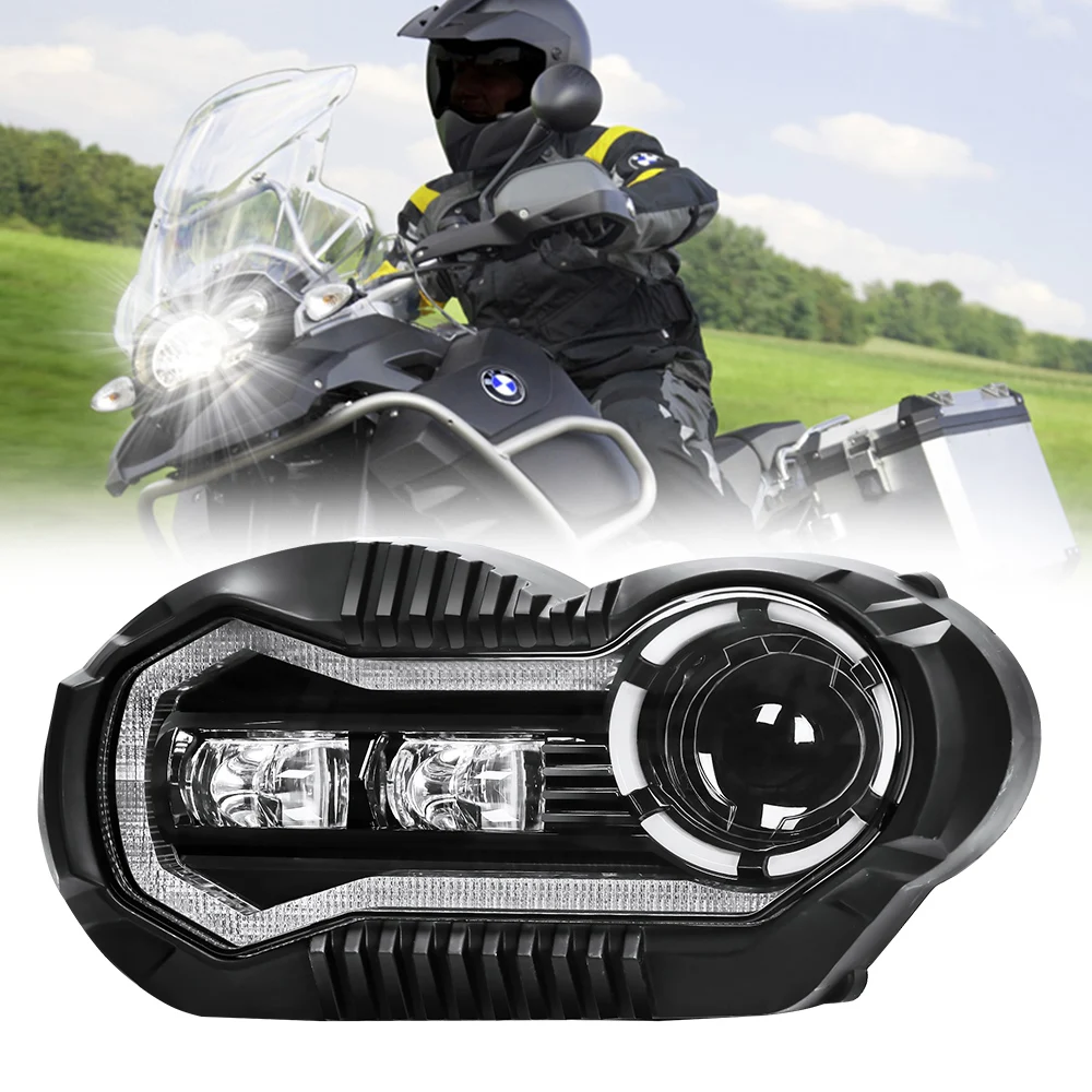 

Accessories Para Autos Moto Headlamp Faros Led De Moto Motorcycle Projector Headlight With Angle Eye for R1200Gs