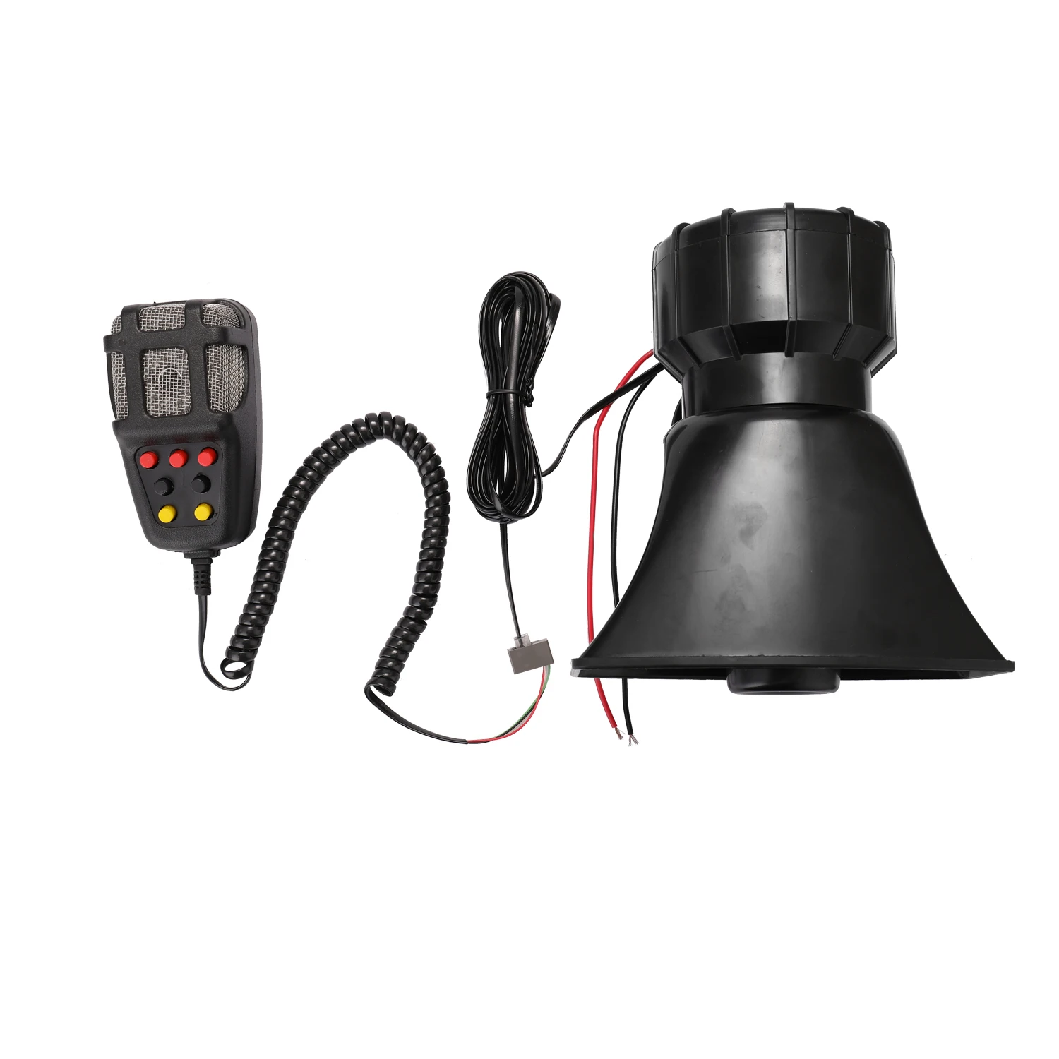

Alarm Horn Speaker 7 Siren Sounds 12V 100W Car Alarm Horn Siren PA Speaker Mic System 200dB
