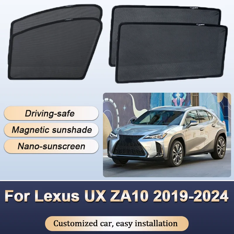 

Sun Shades For Lexus UX 200 250H UX200 ZA10 2019 2020 2021-2024 Sunshades Magnetic Heat insulation Window Visor Car Accessories