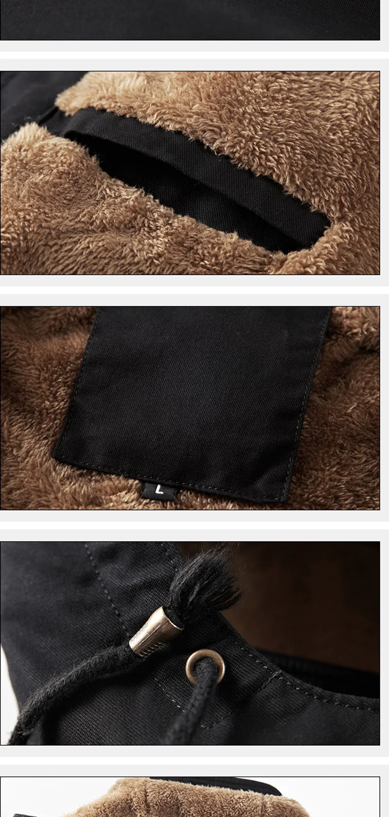 Military Cargo Coat Mens Thick Warm Man Jacket Winter Parkas Casual Cotton Padded Jacket Male Multi-Pocket Fur Hoodies Men Parka