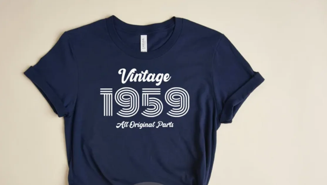 63th Birthday Shirt Vintage Short Sleeve Top Tees O Neck 100% Cotton Fashion Streetwear harajuku goth y2k kawaii Drop Shipping
