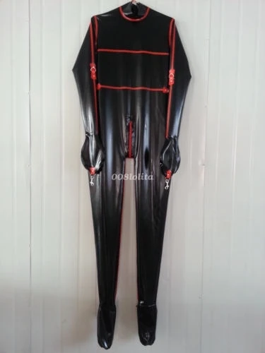 

100% Latex Rubber Bound Bodysuit Tights Catsuit Fetish Size Loves Masquerade