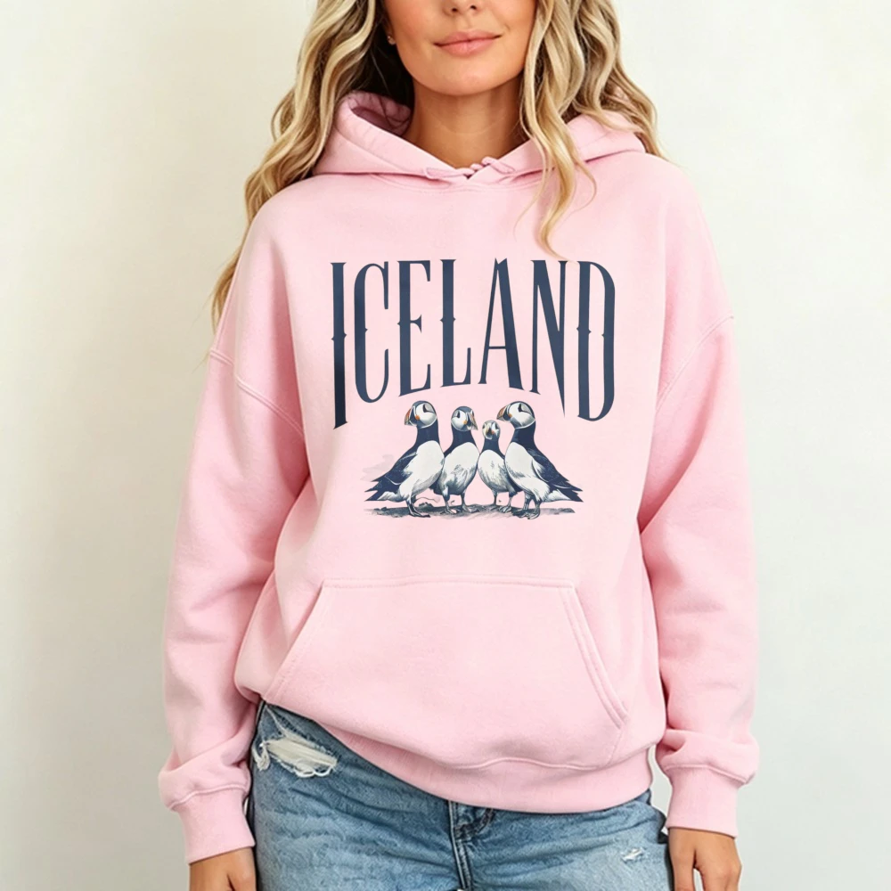 Iceland Nordic Culture Hoodie Casual Unisex Sweatshirt Folk Element Streetwear Nordic Travel Gift Tourist Nature Culture Sweater