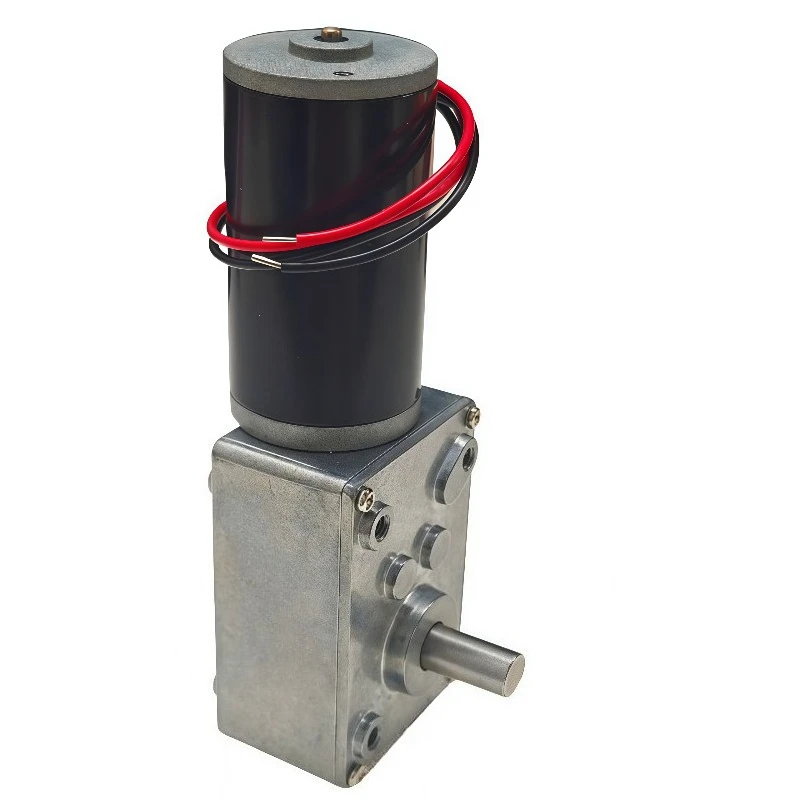 มอเตอร์เกียร์ทดรอบแบบเพลาเดี่ยว/คู่ รุ่น 5840-31ZY ใช้ไฟ DC 12V 24V แรงบิดสูง กำลังสูง 7RPM-470RPM มอเตอร์เกียร์แบบหนอน หมุนได้ทั้งตามเข็มนาฬิกาและทวนเข็มนาฬิกา