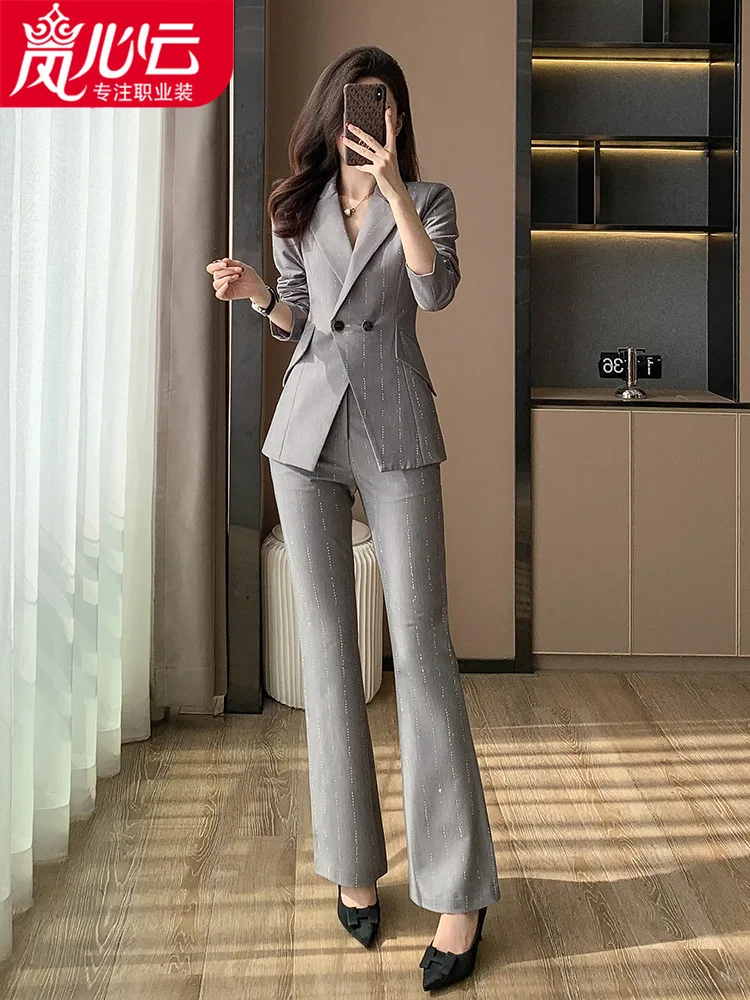 

Business Wear Women's Clothing High-End2024New Spring British Style Suit Suit Women Temperament Korean Style Slim Fit