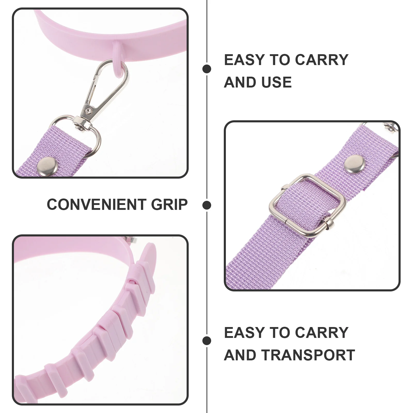 

Outdoor Silicone Water Bottle Sling Strap Adjustable Handle Shoulder Strap Hiking Camping Travel Water Bottle Carrier