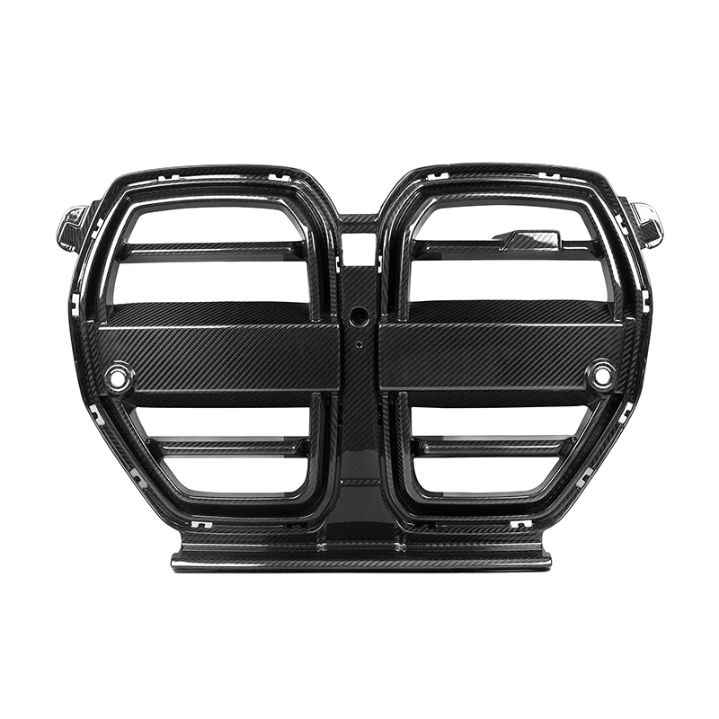 

100% Dry Carbon Fiber Car Front Grill for BMWS G80 G81 G82 G83 M3 M4 2021+ SQ-V Style Without ACC Auto Parts Front Bumper Grill