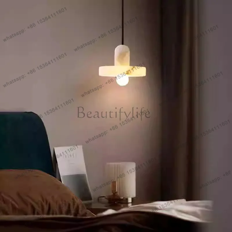 Cross-border new modern minimalist natural marble bedroom minimalist luminous object