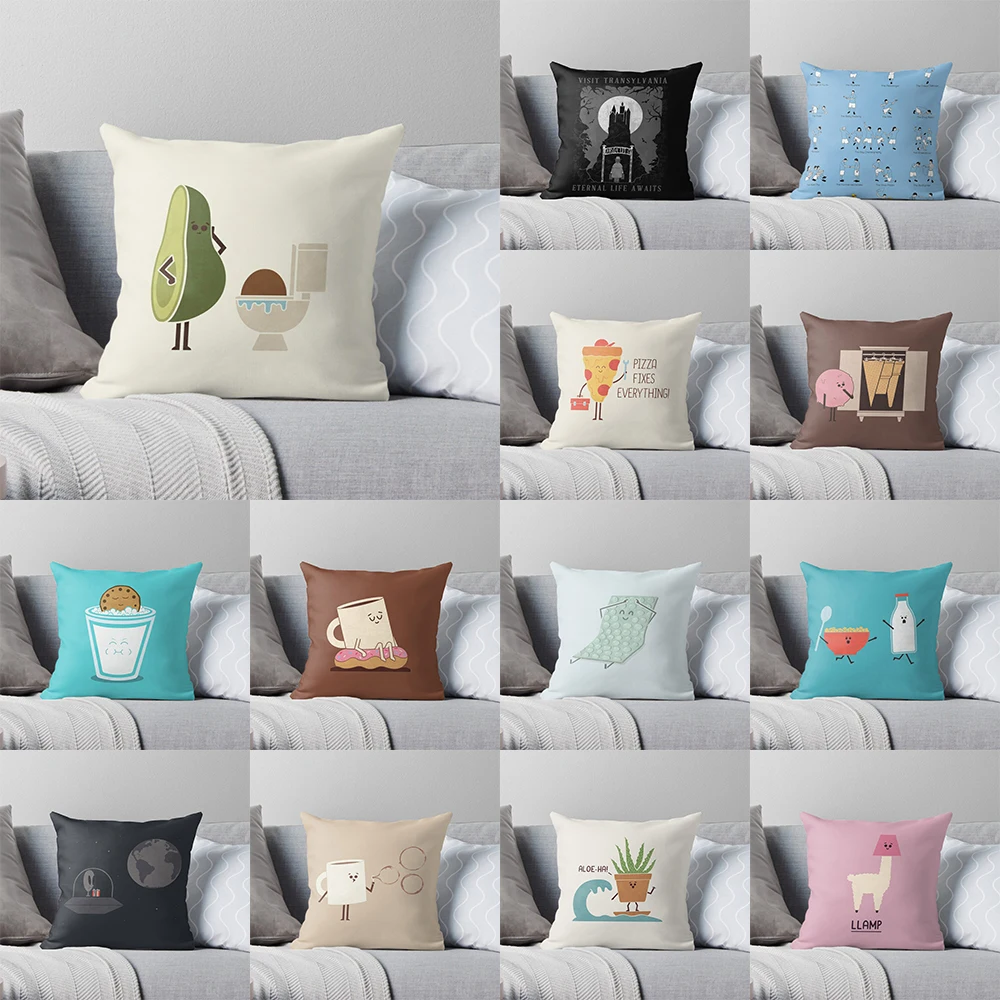 

Nordic modern minimalist printed pattern cushion cover for home living room sofa decoration pillowcase 45 * cm
